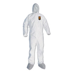 A45 Liquid/Particle Protection Surface Prep/Paint Coveralls, 2X-Large, White, 25/Carton