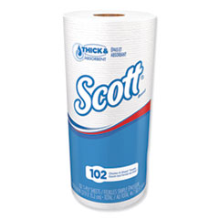 Choose-A-Sheet Mega Kitchen Roll Paper Towels, 1-Ply, 4.8 x 11, White, 102/Roll, 24/Carton