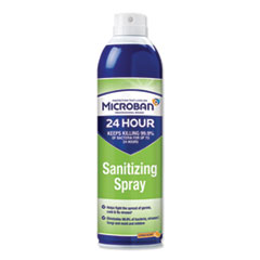 24-Hour Disinfectant Sanitizing Spray, Citrus, 15 oz Aerosol Spray, 6/Carton