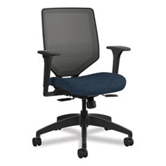 Solve Series Mesh Back Task Chair, Supports Up to 300 lb, 18" to 23" Seat Height, Midnight Seat, Charcoal Back, Black Base