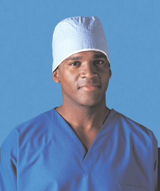 Surgeon's Cap- Tie-Back - Blue-Green