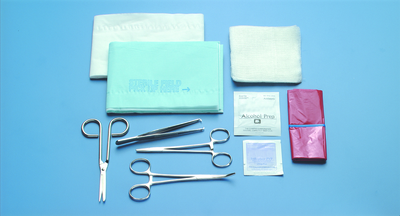 Sterile ER Laceration Trays / Wound Closure Trays* - Deluxe Wound Closure