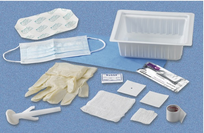 Sterile Central Line Dressing Change Trays (TPN/CVP) with ChloraPrepâ One-Step Applicator and TegadermTM Dressing