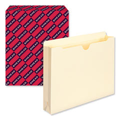 Manila File Jackets, 2-Ply Straight Tab, Letter Size, Manila, 50/Box