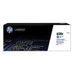 HP 658X, (W2001X) High-Yield Cyan Original LaserJet Toner Cartridge