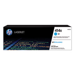 HP 414X, (W2021X) High-Yield Cyan Original LaserJet Toner Cartridge