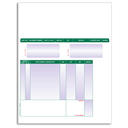 Laser Part Invoices - LZR-PT-INV 250 / PK