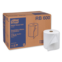 Advanced Hardwound Roll Towel, 1-Ply, 7.88" x 600 ft, White, 12 Rolls/Carton