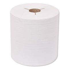 Universal Hand Towel Roll, Notched, 1-Ply, 8" x 800 ft, White, 6 Rolls/Carton