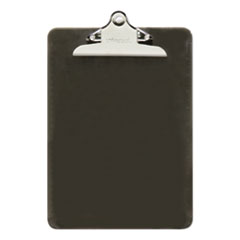 Plastic Clipboard with High Capacity Clip, 1.25" Clip Capacity, Holds 8.5 x 11 Sheets, Translucent Black