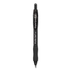 Profile Gel Pen, Retractable, Medium 0.7 mm, Black Ink, Translucent Black Barrel, Dozen