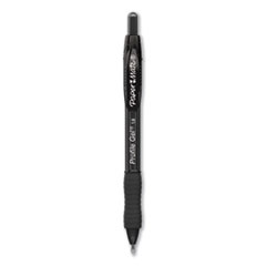 Profile Gel Pen, Retractable, Bold 1 mm, Black Ink, Translucent Black Barrel, Dozen