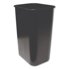 Soft-Sided Wastebasket, 41 qt, Polyethylene, Black