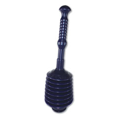 Deluxe Professional Plunger, 11.2" Polyethylene Handle, 6" dia