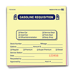 Fuel Requisition Books - 5-1/2" x 5-1/2 - 3 Part 1 / BK