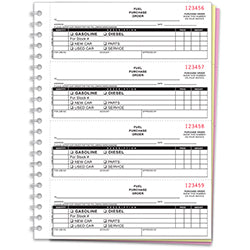 Fuel Purchase Order Books - 3 Part 1 / BK