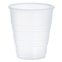 High-Impact Polystyrene Cold Cups, 5 oz, Translucent, 100 Cups/Sleeve, 25 Sleeves/Carton