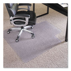 EverLife Intensive Use Chair Mat for High Pile Carpet, Rectangular with Lip, 45 x 53, Clear