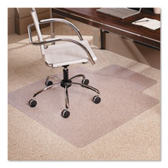 EverLife Moderate Use Chair Mat for Low Pile Carpet, Rectangular with Lip, 45 x 53, Clear