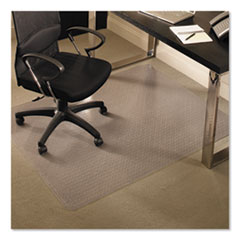 EverLife Chair Mats for Medium Pile Carpet, Rectangular, 46 x 60, Clear