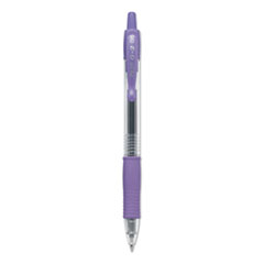 G2 Premium Gel Pen, Retractable, Extra-Fine 0.5 mm, Purple Ink, Smoke/Purple Barrel, Dozen