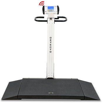 Wheelchair Scale, Portable, Digital, Folding Column, 1000 lb X .2 lb / 450 kg X .1 kg