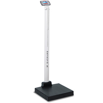 Apex Digital Clinical Scale, Includes Non-Medical-Grade AC Adapter, Mechanical Height Rod