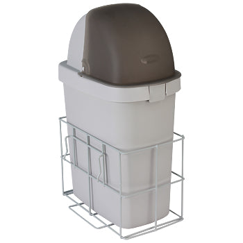 Detecto Waste Bin with Accessory Rail For Rescue Cart