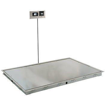 In-Floor Dialysis Scale, 72"X48" with Stainless Steel Cover And Trim Ring