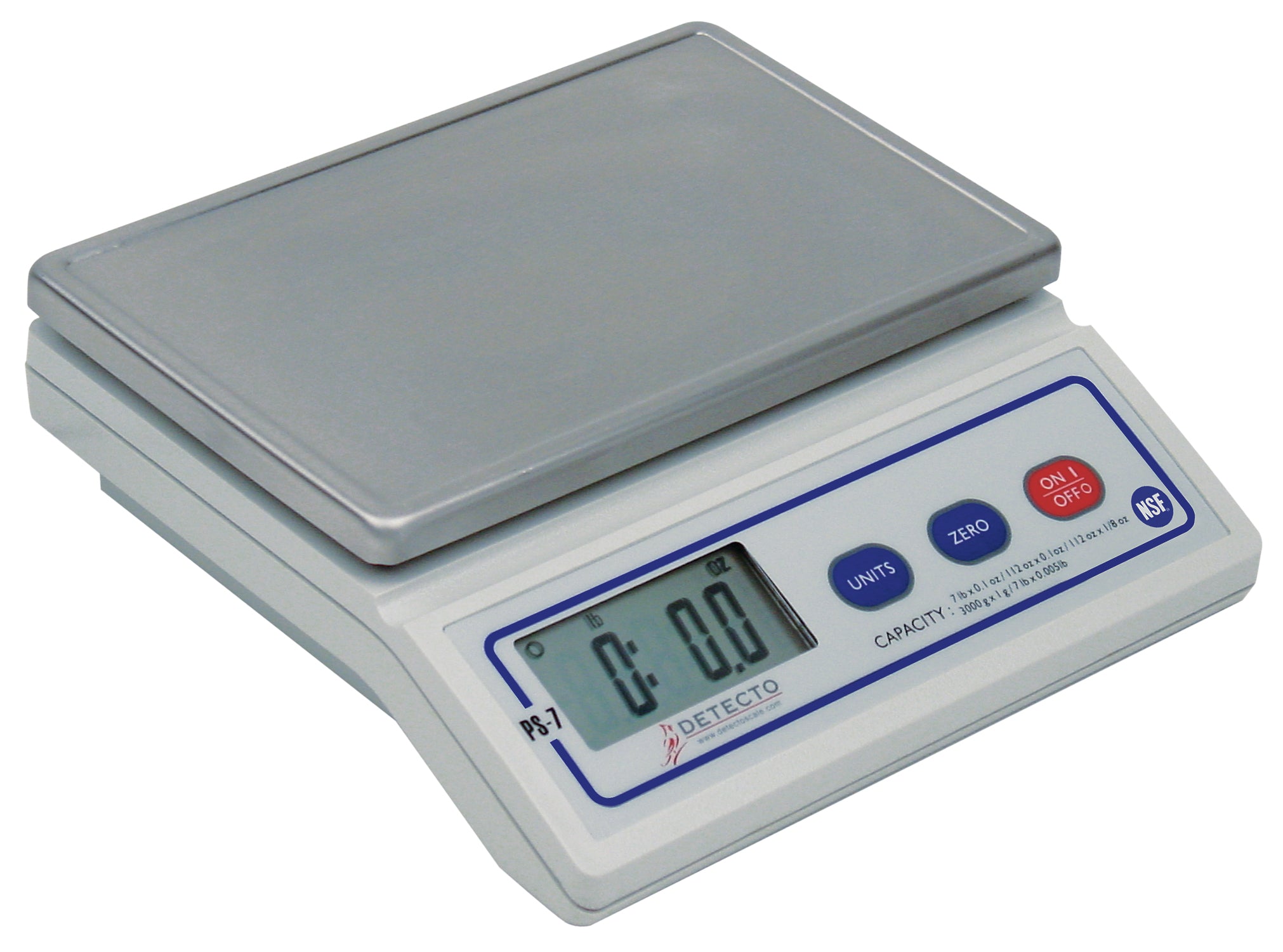 Portion Scale, Electronic, 7 lb Capacity, 6.89" X 6.5"