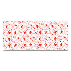 Corobuff Corrugated Paper Roll, 48" x 25 ft, Cupids Hearts