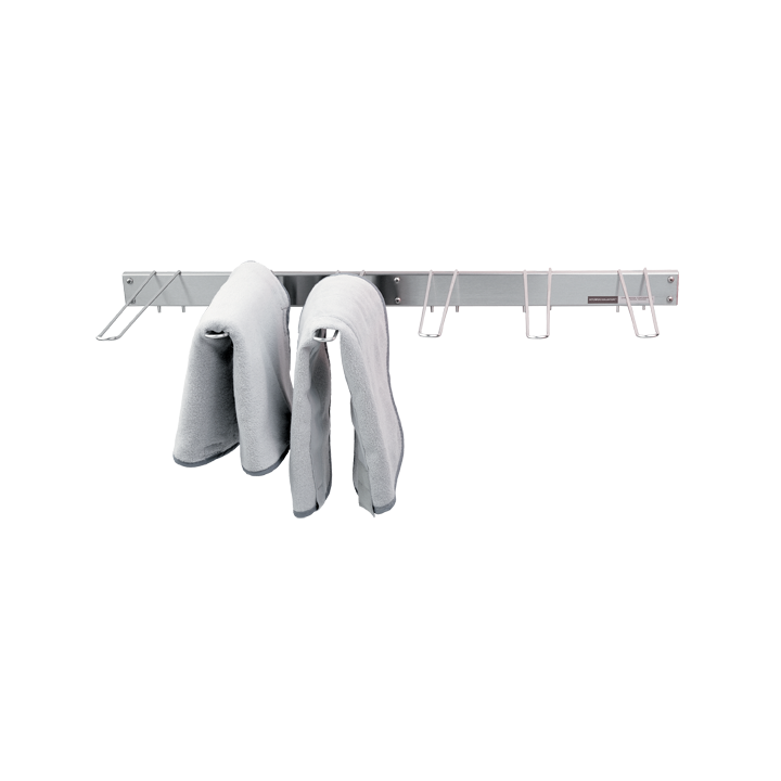 Wall Mounted Towel Rack - Wall Mounted Towel Rack with Six hooks extending 13" (33 cm) from the wall