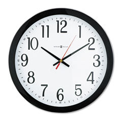 Gallery Wall Clock, 16" Overall Diameter, Black Case, 1 AA (sold separately)