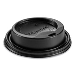 Dome Sipper Hot Cup Lids, Fits 8 oz Hot Cups, Black, 1,000/Carton