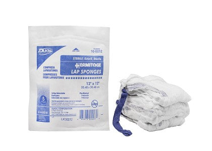 Laparotomy Sponges - Pre-Treated - 18" x 18" - X-Ray Detectable - Soft Pack - Sterile - CSR Wrap