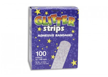 Glitter Bandages - 3/4" x 3 - Stat-Strip - Sterile