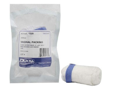 Vaginal Packing - 4" x 36" - X-Ray Detectable