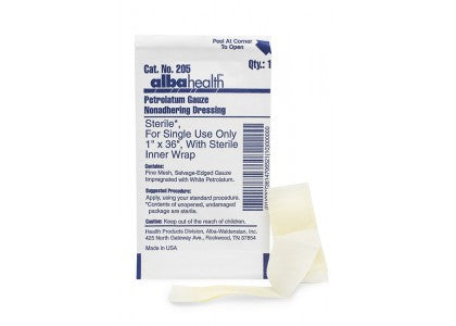 Albahealth® Petrolatum Gauze - Dressing - Petrolatum 3" x 9" - Sterile