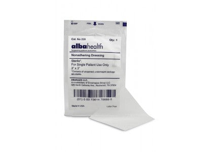 Albahealth® Oil Emulsion Dressings - 3" x 8" - Sterile