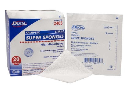 Super Sponges - Krimptex - Medium - 32ply - Non-Sterile