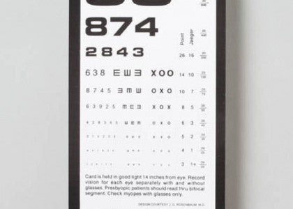 Tech-Med® Pocket Eye Test Chart - Plastic