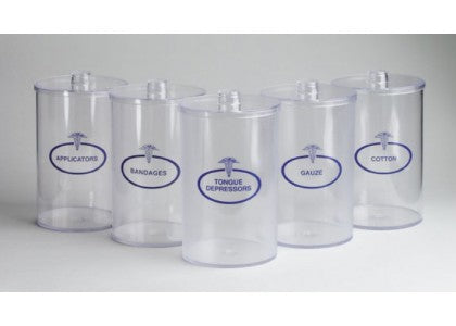 Tech-Med® Plastic Sundry Jars - Labeled