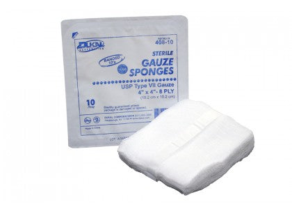 Tray Gauze - Type VII - 4" x 4 12-Ply - Sterile