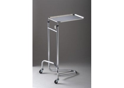 Tech-Med® Double Post Instrument Stand - Mayo Stand - Calf Base Dual Leg