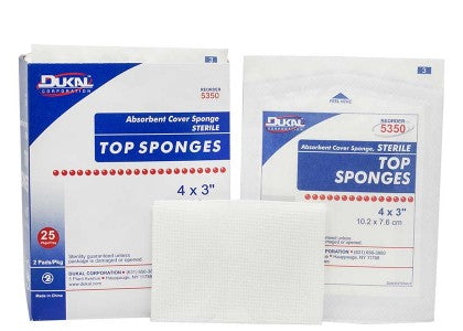 Top Sponges - 4" x 4" - Sterile