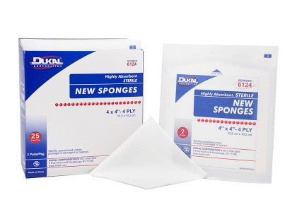 New Sponges - 2" x 2" 4-Ply - Sterile