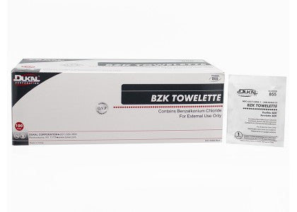 BZK Towelette - 5" x 8" - Non-Sterile