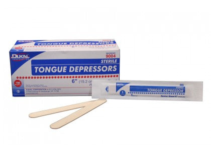 Tongue Depressors - Sr 6" - Non-Sterile