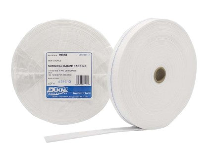 Gauze Packing - 1" x 100yds 4-Ply XRay - Non-Sterile