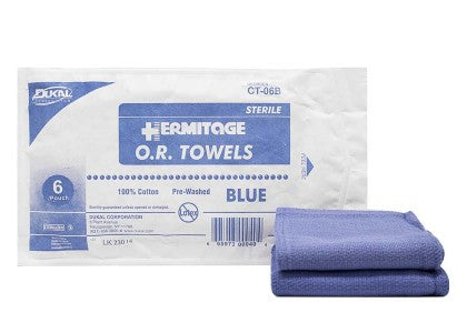 OR Towels - CSR Wrap - Soft Pack - 17" x 26" - Sterile - Blue - 2/pk, 40pk/cs